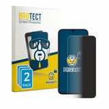 BROTECT - privacy screenprotector voor realme C100x - Folie Beschermfolie Blauwlichtfilter 2 Stuks