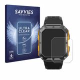 Savvies - Screenprotector voor Njord Gear The Indestructible Smartwatch - Folie Beschermfolie transparant 6 Stuks