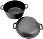 All'Grill Cocotte en fonte 26cm Ø, durable, bonne conservation de la chaleur, facile à nettoyer