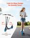 Latios Kinderstep - Stads- en straatstep 2 wielen - In hoogte verstelbaar stuur - Antislip deck - Opvouwbaar frame - Draagvermogen 100 kg - Vanaf 8 jaar - Blauw