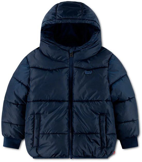 Levi's Blauwe Jongens Puffer Jas - Polyester - Waterdicht - Kledinglengte Kort - Naval Academy