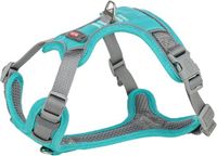 Trixie Harnais pour chien - Réfléchissant, Respirant Nylon - Aqua - Races de chiens moyennes (15-30 kg) - 30-40x1.5 cm