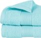 Atmosphera Serviette de bain Towelmaster - 4x - aqua bleu clair - luxe - 50 x 90 cm - coton - 450 grammes