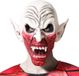 Atosa Halloween/Horror eng verkleed masker - Ork/zombie/monster/duivel - wit/bloed - volwassenen - Latex