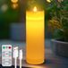 Unyqoos® Bougies solaires LED étanches avec minuterie et télécommande pour extérieur