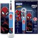 Oral-B Vitality Pro D103 Kids Spiderman Brosse à dents électrique - Étui de voyage - 2 modes - Autocollants