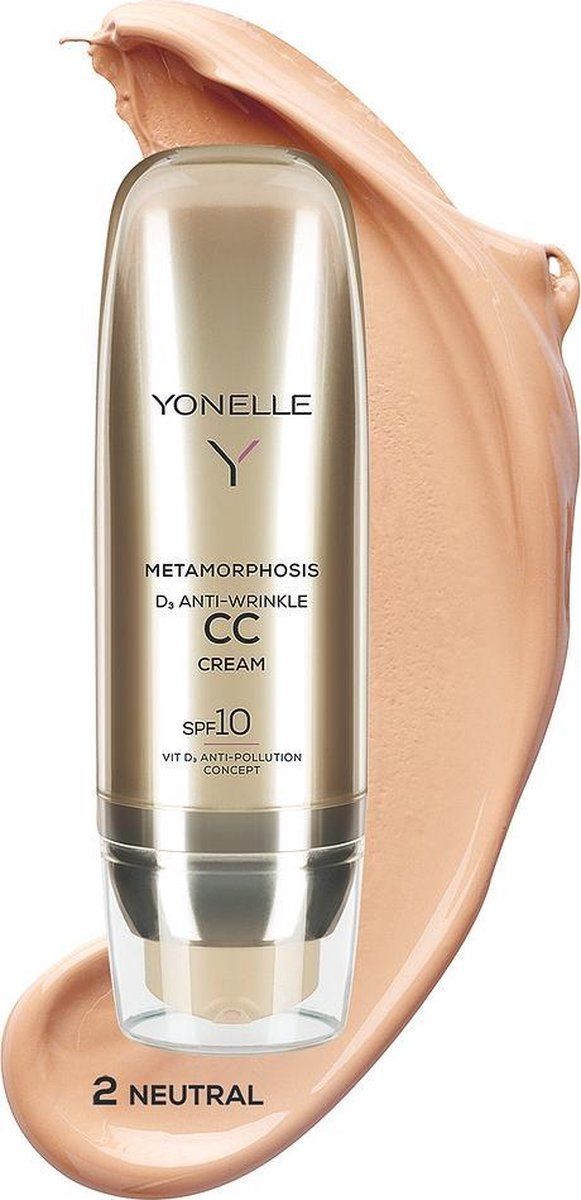 Yonelle Metamorphosis D3 Anti Wrinkle Cc Cream Spf10 Anti-Wrinkle Cream 2 Neutral 50Ml - Dames