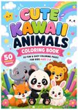 Cute Kawaii Animals Coloring Book
