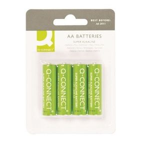 Q-Connect 4 x AA Alkaline Batterijen - Groen