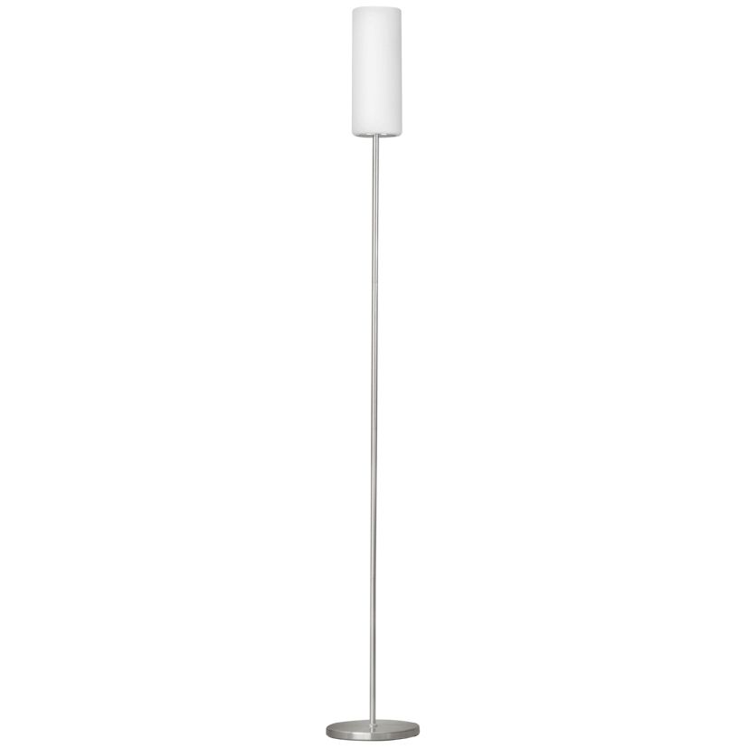 EGLO TROY 3 Vloerlamp - E27 - Wit/Nikkel