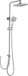 Merkloos Holland Connections Doucheset – Premium Doucheset – Badkamer Accessoires – Chroom – Thermostatisch – Inbouw – Metaal/RVS – 83 cm Hoog
