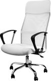 Casaria Bureaustoel met mesh wit