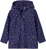 Vertbaudet Meisjesregenjas met capuchon marineblauw