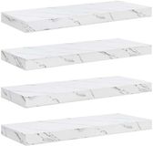 vidaXL Wandplank Wit Marmer 60 x 23,5 x 3,8 cm