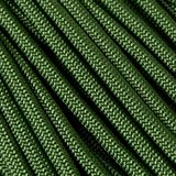 Knivesandtools 550 paracord type III, fern green, 100 ft