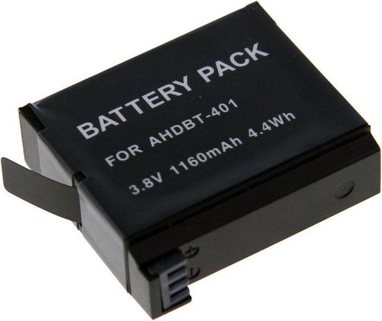 Merkloos Huismerk AHDBT-401 Camera-accu voor GoPro Hero4 - Actioncam - 2 jaar garantie