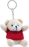 Merkloos / Sans marque Makito Western Europe Pluche teddybeer knuffel sleutelhanger - 5x - rood - 8 cm