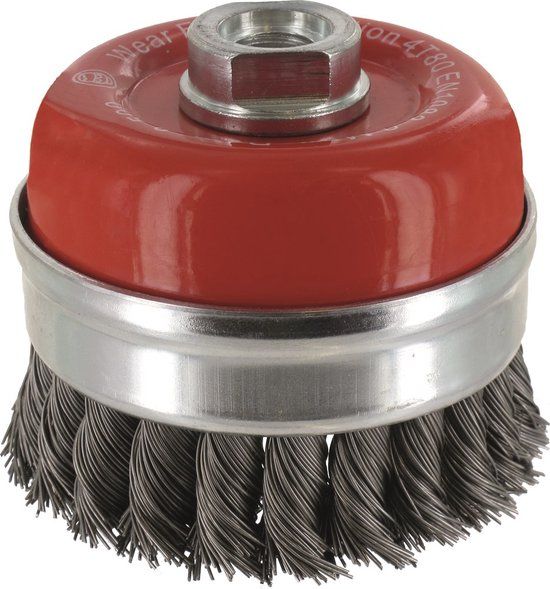 Rotec Komborstel met ring, getordeerd staaldraad, M