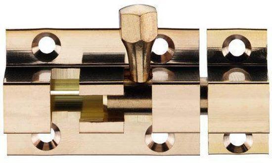 Dulimex Deurvergrendeling profielgrendel messing 40x25 mm Dx-DRG 741B