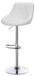Tabouret de bar - Tabouret de bar moderne - Hauteur réglable - Pivotant - Rembourré - Similicuir - Repose-pieds - Blanc