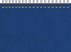 rido/idé Zakagenda model TM 17/contacter (2025), 2 pagina's = 1 week, A6 liggend, 128 pagina's, kunstleren omslag Prestige, blauw