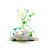 Italpak X611014091200 Transparante Uitdeelzakjes, Cellofaan Plastic Traktatie Kado Zakjes, Snoepzakjes, Traktatiezakjes Geboorte, Verjaardag, Bruiloft, Donkergroen en Lichtgroen, 50 stuks, 9x12,5 cm