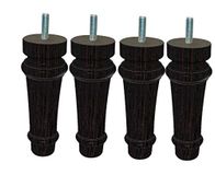 MARGOT Royal LOUIS XVI 3700527863597 bedpoten, wengé, hoogte 15 cm, 4 stuks