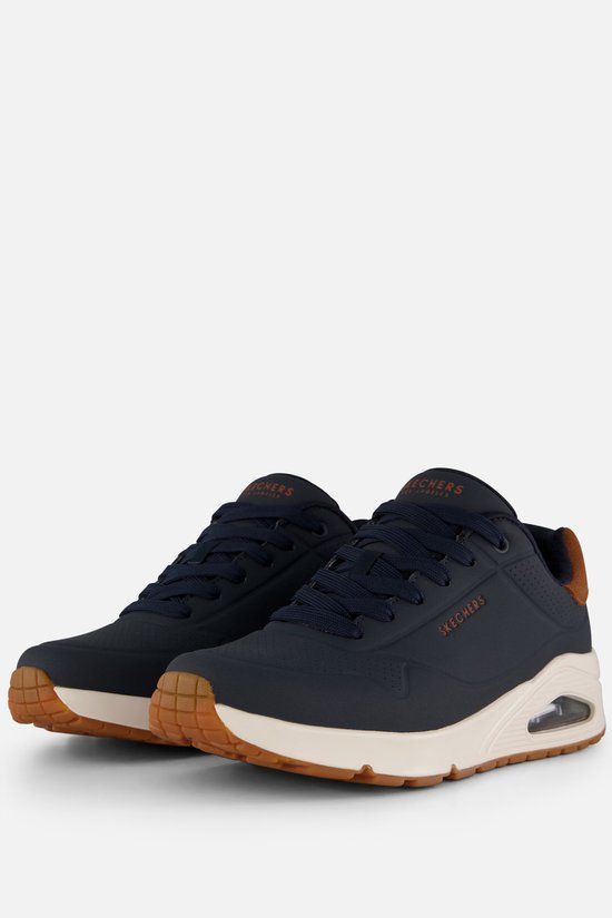 Skechers Uno - Suited On Air - Heren Sneakers - Navy