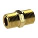 Dubbele RIEGLER Dubbele schroefdraadstapel, R 1 1/2 a., R 1 1/2 a., SW 50, messing, werkdruk max. 25 bar, bedrijfstemperatuur. Maximale 150 °C.