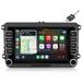 VW Golf, Passat, Seat, Jetta, Skoda autoradio 7 pouces Android 15 avec Carplay, GPS, navigation, Wi-Fi, Bluetooth, DAB+, USB et FM RDS