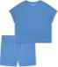 Schiesser dames shortama - Casual Feel - Blauw - Maat 38