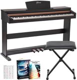 Finesse Digitale Piano - 88 Gewogen Toetsen - met Frame, Pedalen & Kruk - Keyboard Piano - Elektrische Piano - Volwassene & Kind