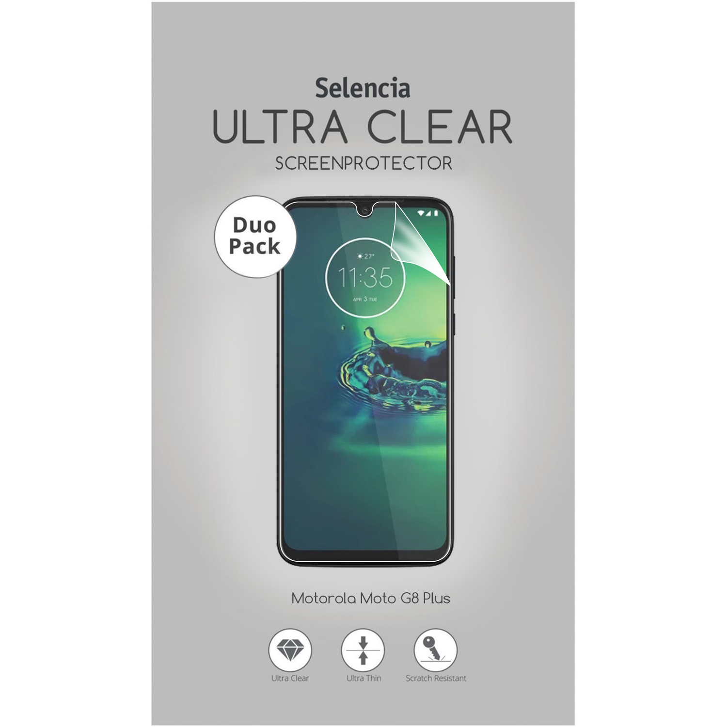 Selencia Pack Ultra Clear Screenprotector voor de Motorola Moto G8 Plus