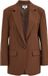 WE Fashion Dames relaxed fit blazer Bruin