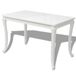 VidaXL Eettafel 116x66x76 cm hoogglans wit