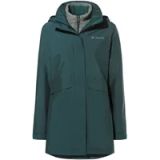 VAUDE Women's Idris 3in1 Parka IV, deep pond, Maat 34, 50-100% gerecycled polyester, Herfst/Winter 2025