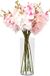 Giftdecor Vase à fleurs - verre acrylique transparent - D12 x H30 cm - cylindre - vase à bouquet - 3,4 litres