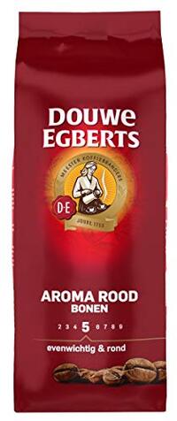 Douwe Egberts Koffiebonen Aroma Rood (3 Kilogram, Intensiteit 05/09, Medium Roast Koffie), 6 x 500 Gram