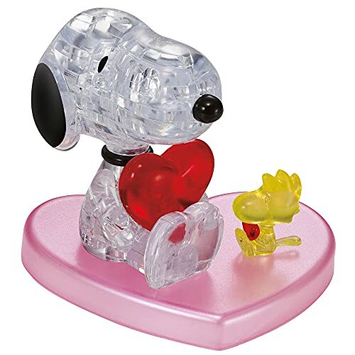 HCM Kinzel 3D Crystal Puzzle Snoopy in Love - 3D-puzzel - 59184 -
