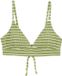 WE Fashion Femme haut de bikini avec structure vert mousse