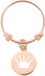 CO88 Collection 8CR-10008-52 - Stalen ring met hanger - kroon - maat 52 - rosÃ©kleurig