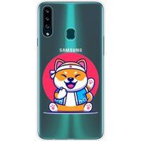 1001 coques Samsung Galaxy A20s Shiba ninja bedrukt siliconen hoesje
