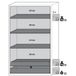 Asecos Armoire ignifuge 90 minutes s-classic90 porte-porte - bac de rétention