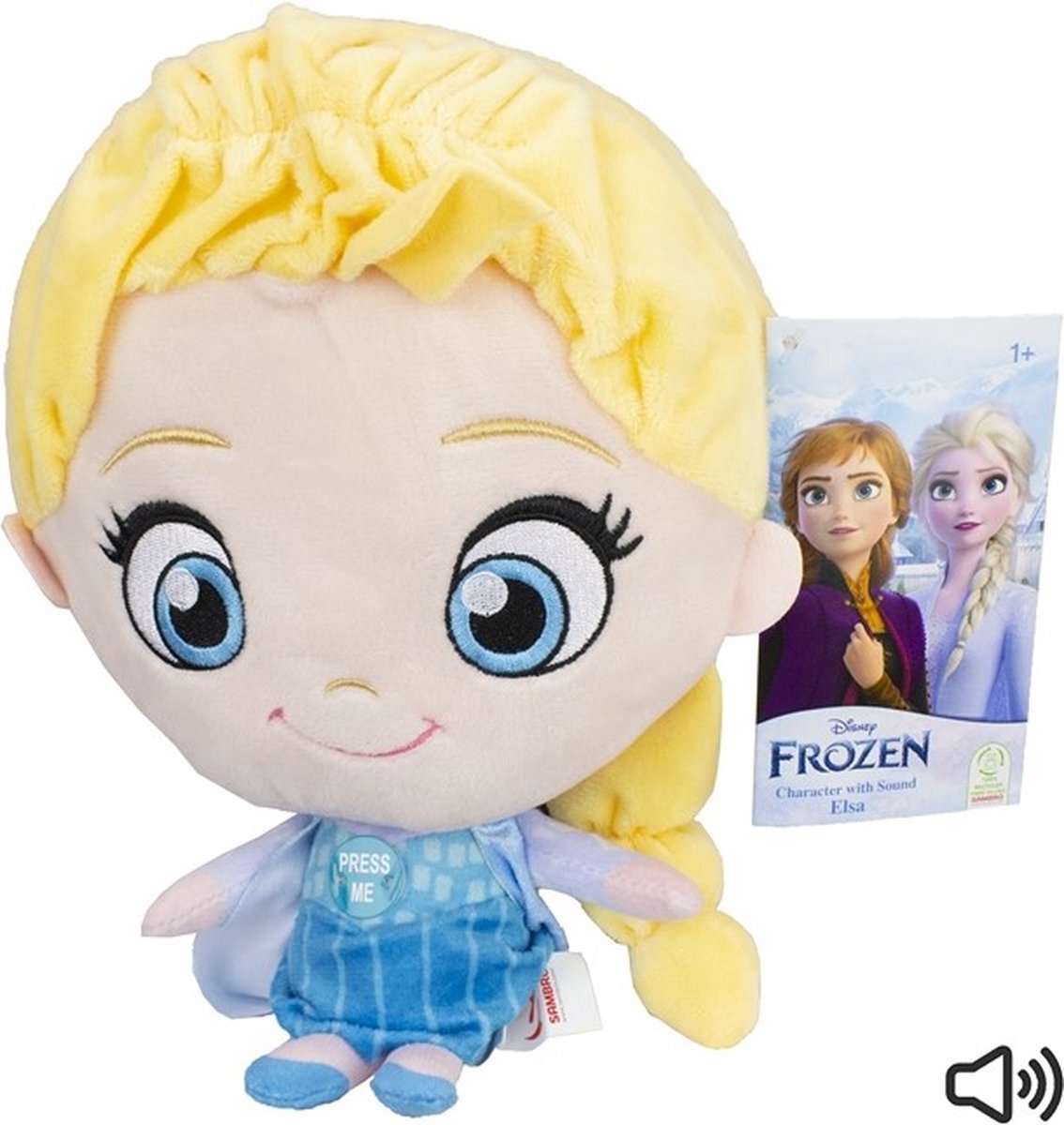 Disney Elsa Frozen Bighead Palz Frozen pluche dier met geluid 30 cm