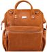 Isoki Luxe Luiertas Rugzak Verschoningsmat Kinderwagen Clips | Byron Backpack Amber Tan