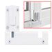Wintek Patio Schuifdeur Beveiliging Voetslot Kick Lock, Kindveilige Patio Deur Guardian (1 stuk, wit)