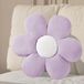 Unyqoos® Coussin décoratif en forme de fleur lilas