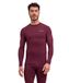 FALKE Heren Top van onderlaag Wool-Tech Protective M L/s Sh wol functioneel materiaal sneldrogend 1 stuk, Rood Barolo 8526, M