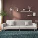 Maison Exclusive Canapé-lit, 2 places, avec 2 coussins, gris clair, revêtement en tissu