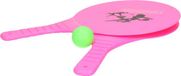 Summertime Beachball setje - roze - 2 batjes en 1 balletje - buitenspeelgoed beachballset